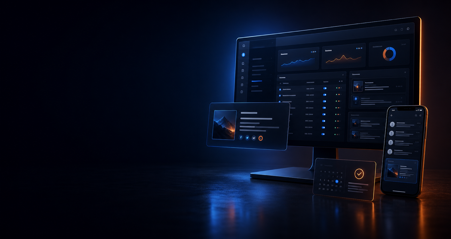 Mailmyra signature management dashboard prepared for a product demonstration