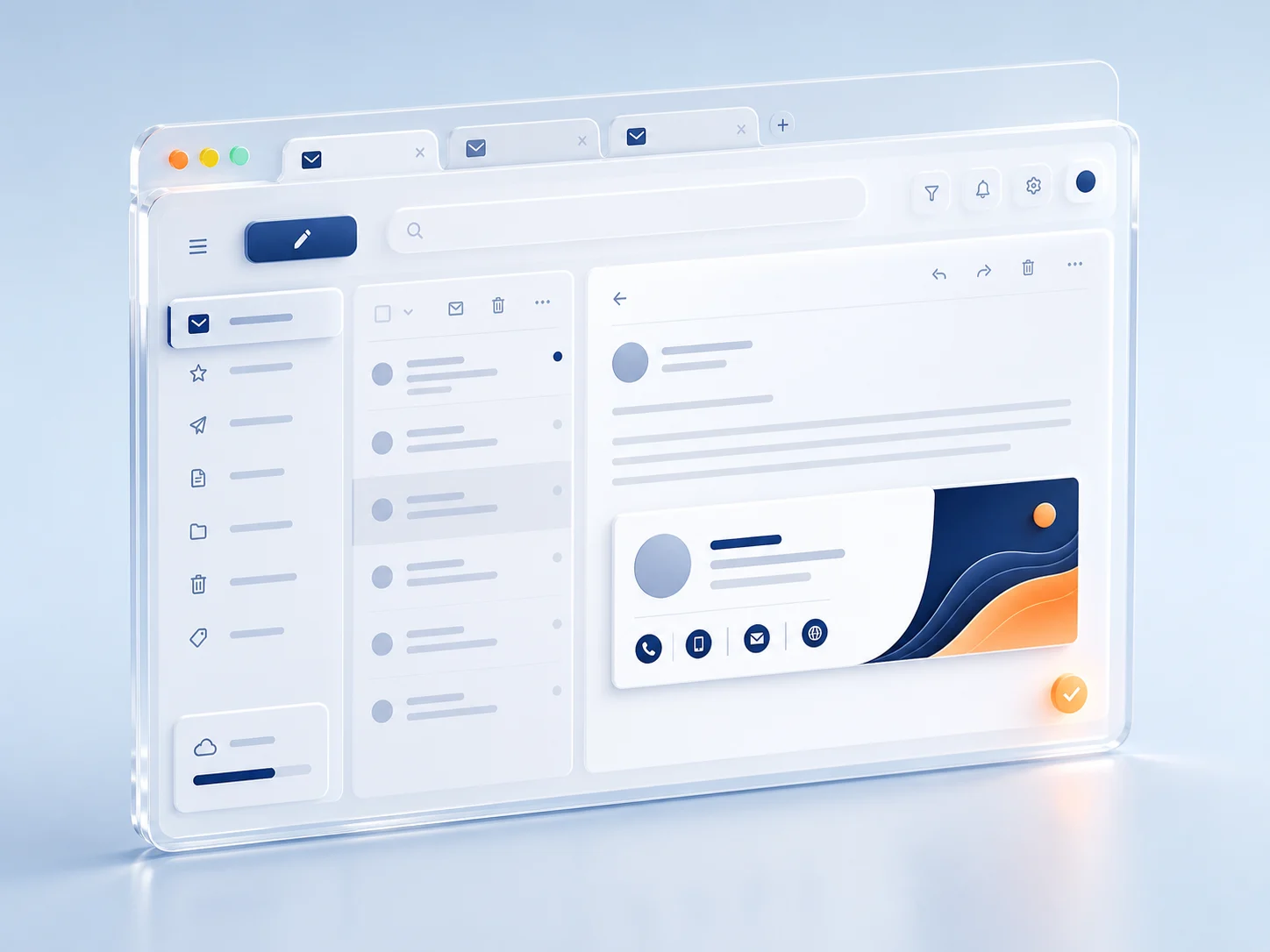 Mailmyra signature inside a browser-based Gmail inbox