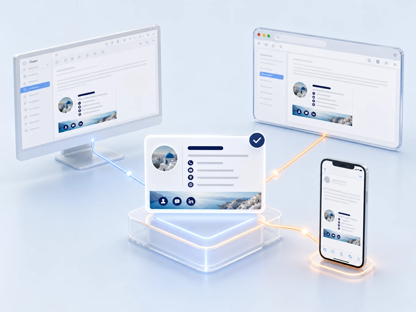 Mailmyra inbox preview across desktop and mobile