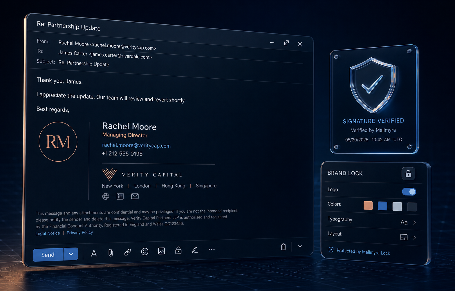Client executive Mailmyra template