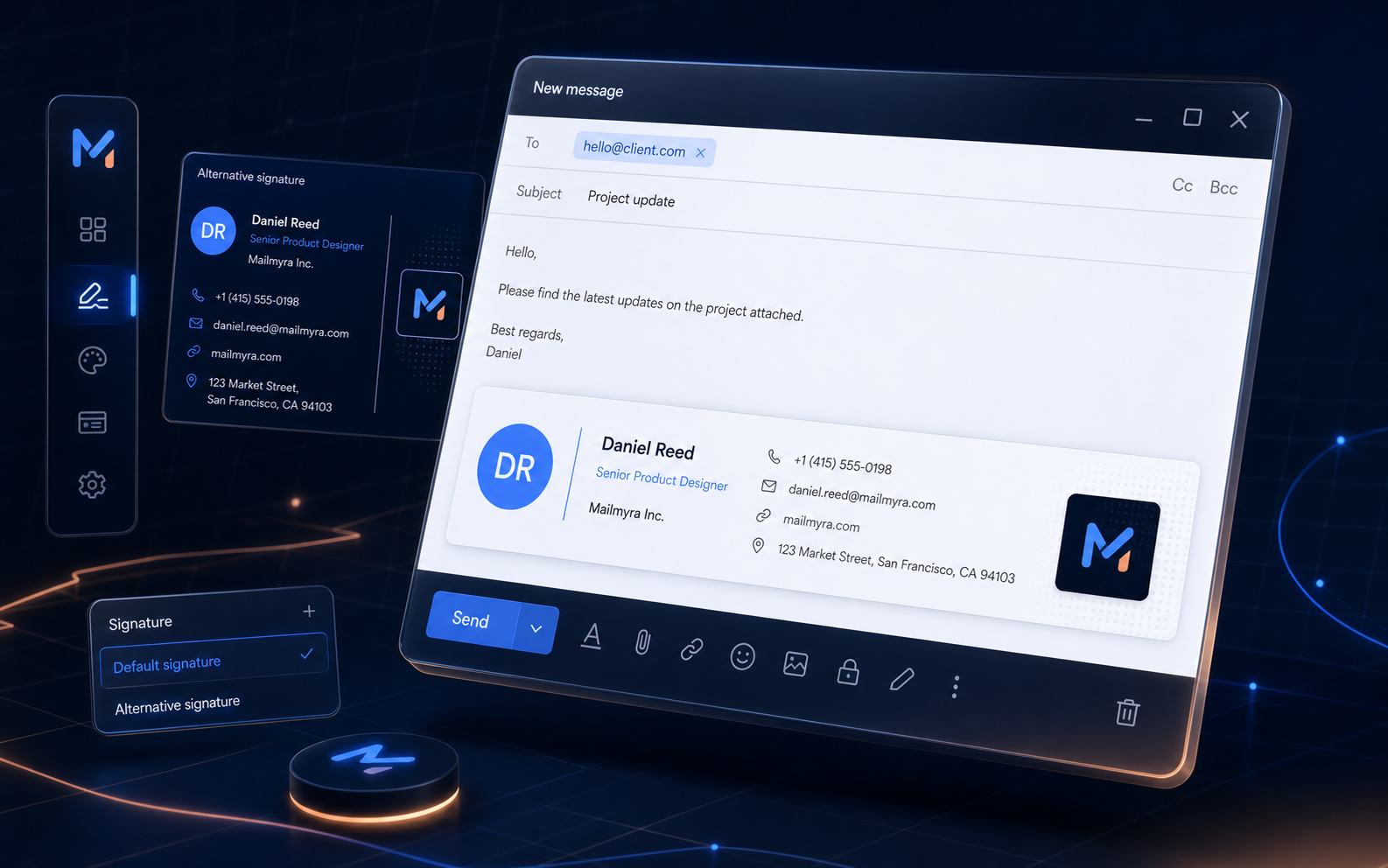 Client minimal Mailmyra template