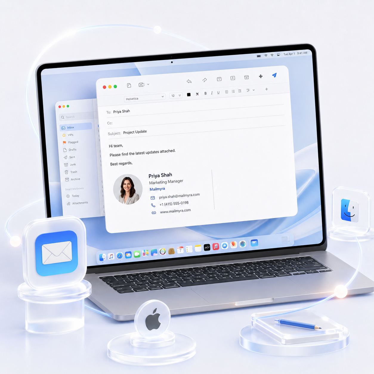 Mailmyra imzasi Apple Mail icinde