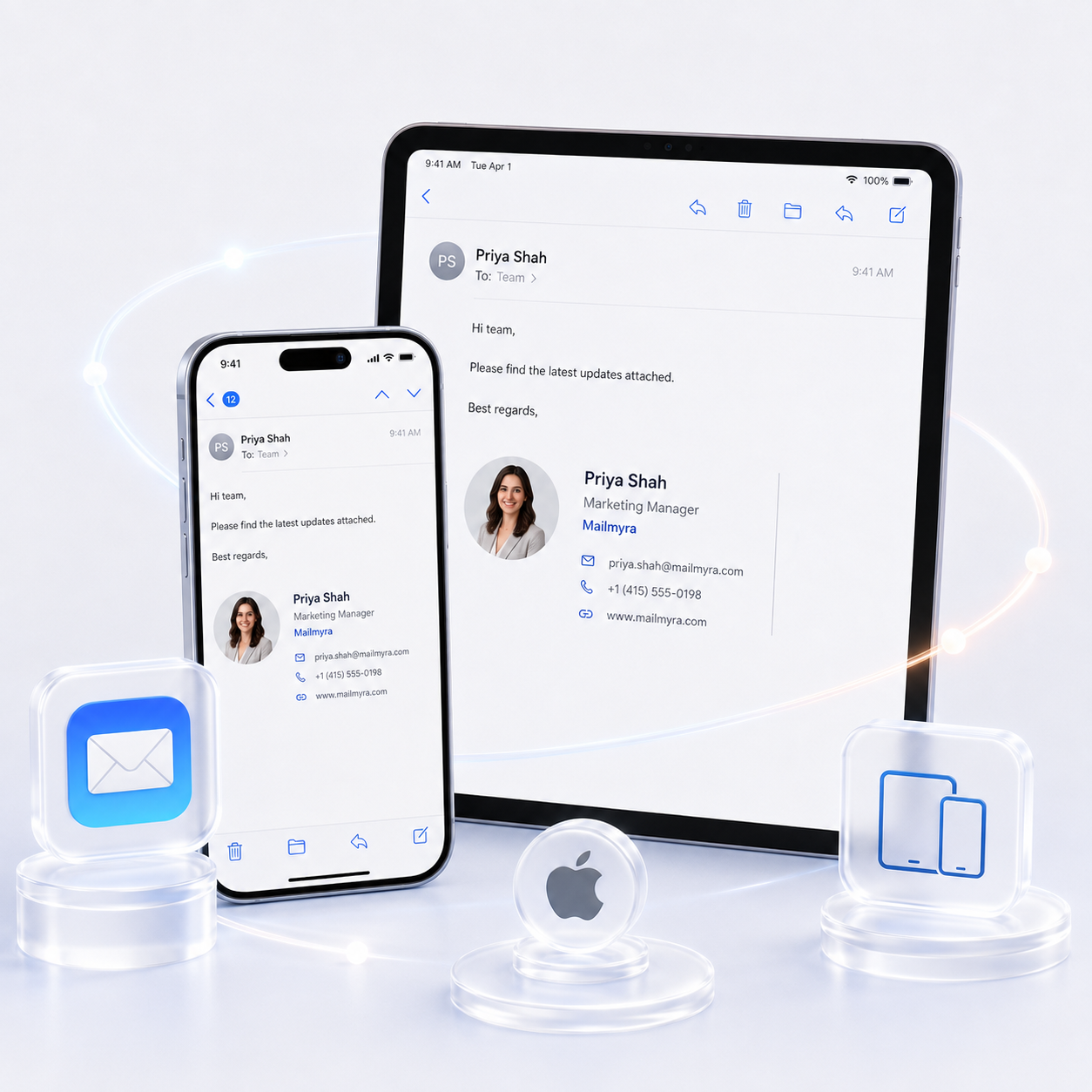 Mailmyra imzasi iOS Mail icinde