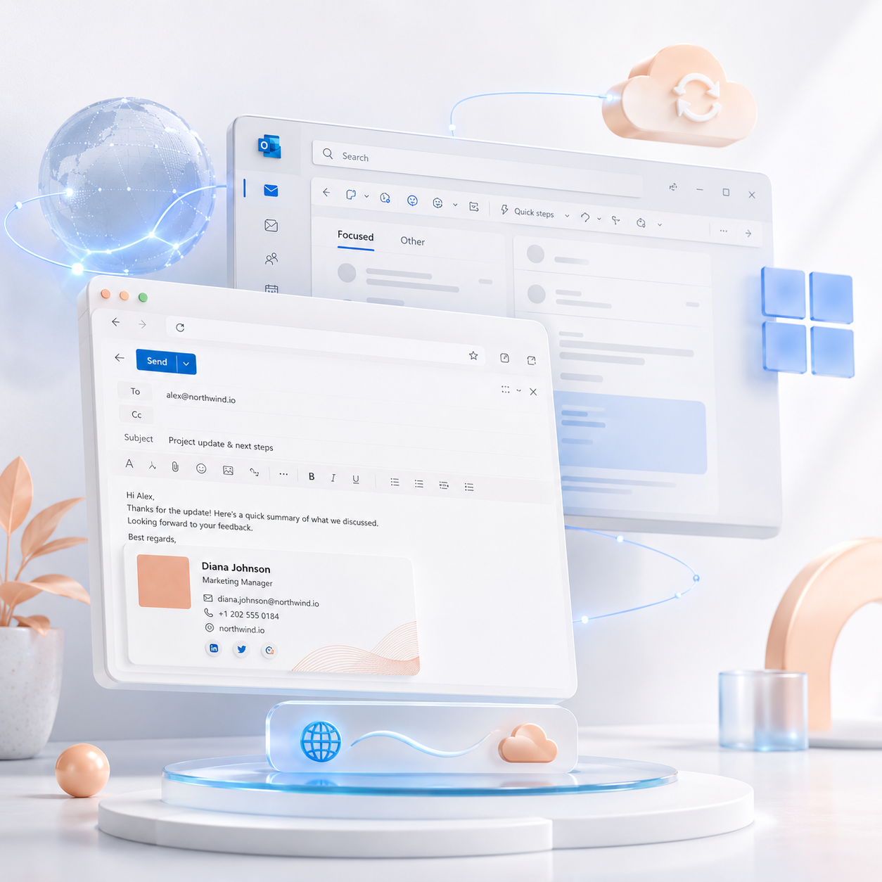 Mailmyra imzasi New Outlook icinde